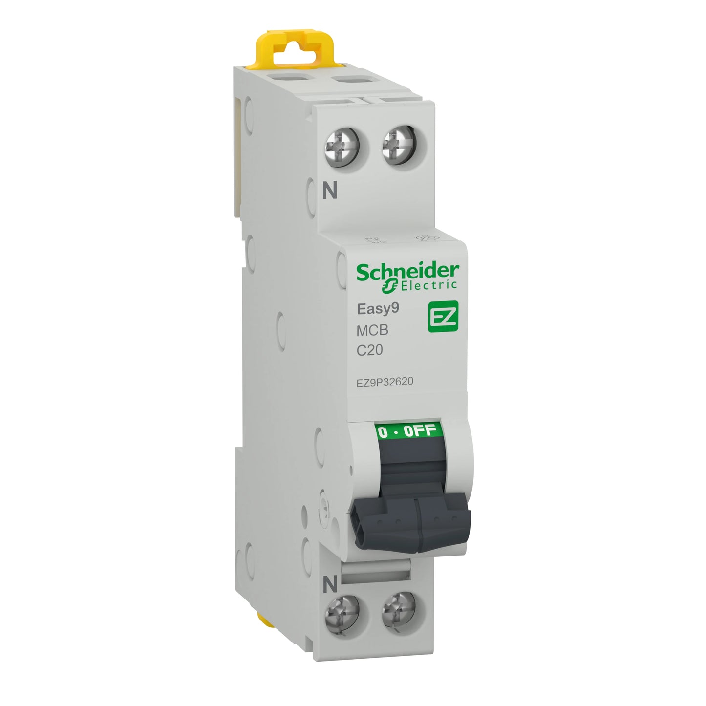 Siguranta automata modulara Schneider Electric Easy 9 EZ9P32620, 4.5kA, 1P+N, 20A, curba C