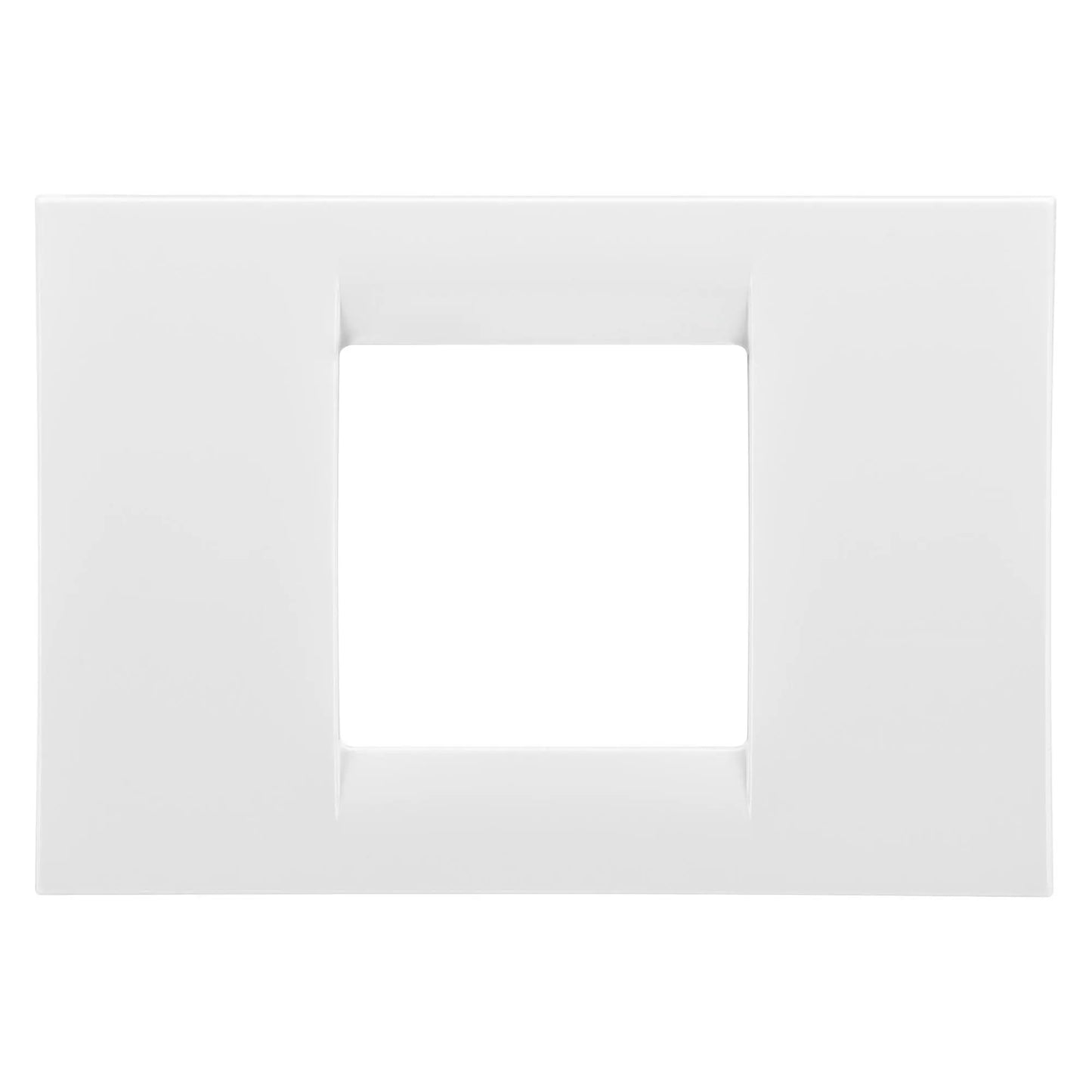 Rama 2 module Gewiss System GW22102, 2 module, alb, pentru priza / intrerupator
